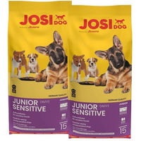 Produktbild von Josera JosiDog Junior Sensitive Trockenfutter Geflügel für Welpen Glutenfrei Monoprotein 2x15kg