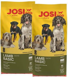Produktbild von Josera JosiDog Lamb Basic Hundefutter Lamm für erwachsene Hunde 2x15kg