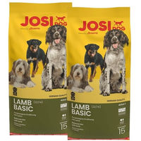 Produktbild von Josera JosiDog Lamb Basic Hundefutter Lamm für erwachsene Hunde 2x15kg