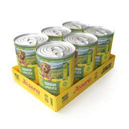 Josera Junior Hundefutter Huhn und Ente Stückchen in Sauce getreidefrei und glutenfrei 6x400g – Bild 1 von 2