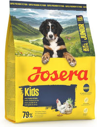 Josera Junior Kids Trockenfutter für Welpen mittlerer und großer Rassen Huhn & Lachs glutenfrei 900 g – Bild 1 von 12