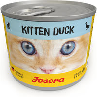 Produktbild von Josera Kitten Nassfutter Ente und Huhn Stückchen in Sauce getreidefrei 6 x 200g