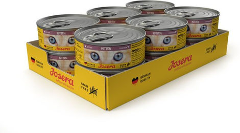 Josera Kitten Nassfutter Huhn und Lachs Stückchen in Sauce Getreidefrei 1020g – Bild 1 von 2