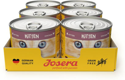 Josera Kitten Nassfutter Huhn und Lachs Stückchen in Sauce Getreidefrei 1200g – Bild 1 von 2
