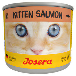 Josera Kitten Nassfutter Lachs und Huhn Stückchen in Sauce getreidefrei 6 x 200 g - 6 x 200 g – Bild 1 von 6