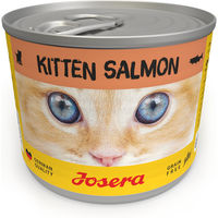 Produktbild von Josera Kitten Nassfutter Lachs und Huhn Stückchen in Sauce getreidefrei 6 x 200g