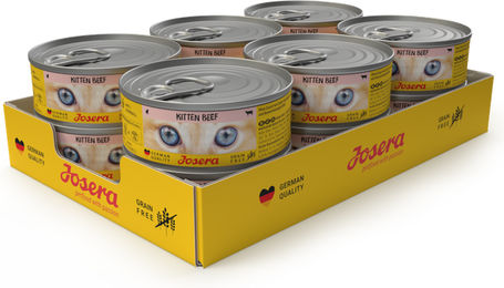 Josera Kitten Nassfutter Rind und Huhn Stückchen in Sauce getreidefrei 12x85g - 12 x 85 g – Bild 1 von 5