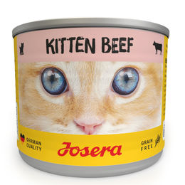 Josera Kitten Nassfutter Rind und Huhn Stückchen in Sauce Getreidefrei mit hohem Fleischanteil 6 x 200 g - 6 x 200 g – Bild 1 von 3