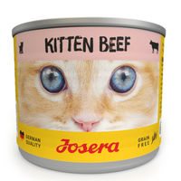 Produktbild von Josera Kitten Nassfutter Rind und Huhn Stückchen in Sauce Getreidefrei mit hohem Fleischanteil 6 x 200 g - 6 x 200 g