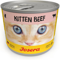Produktbild von Josera Kitten Nassfutter Stückchen in Sauce Rind und Huhn getreidefrei 6 x 200g