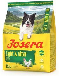 Josera Light & Vital Hundetrockenfutter mit Huhn für erwachsene Hunde zur Gewichtsreduktion und Unterstützung von Herz und Verdauung – Bild 1 von 2