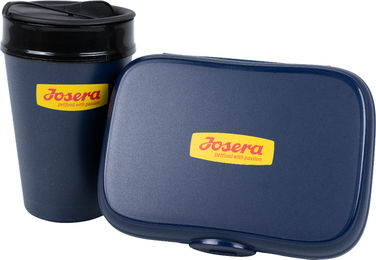 Produktbild von Josera Lunch-Set aus Kunststoff in Gelb und Blau