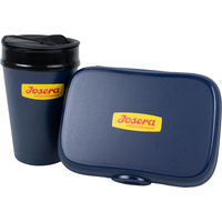 Produktbild von Josera Lunch-Set aus Kunststoff in Gelb und Blau