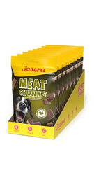 Produktbild von Josera Meat Chunks Turkey Hundesnack mit Truthahn getreidefrei und zuckerfrei 8 x 70 g - 8 x 70 g