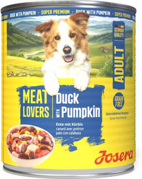 Josera Meat Lovers Adult Hundefutter Dose Getreidefrei mit Ente Huhn Rind in Sauce 4800g – Bild 1 von 3