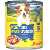 Produktbild von Josera Meat Lovers Adult Hundefutter Dose Getreidefrei mit Ente Huhn Rind in Sauce 4800g