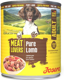 Josera Meat Lovers Adult Hundefutter Lamm Stückchen in Sauce getreidefrei 4800g – Bild 1 von 3