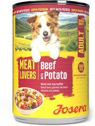 Josera Meat Lovers Adult Hundefutter Rind Huhn Schwein Getreidefrei Dose 1000g – Bild 1 von 3