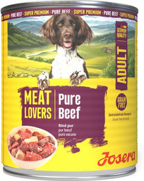 Josera Meat Lovers Adult Hundefutter Rind Stückchen in Sauce getreidefrei 4800g – Bild 1 von 3