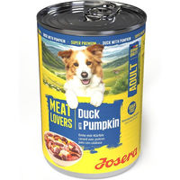 Produktbild von Josera Meat Lovers Adult Menu Hundefutter Ente und Kürbis getreidefrei 6x400g