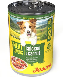 Josera Meat Lovers Adult Menu Hundefutter Huhn und Karotte 6x400g – Bild 1 von 2