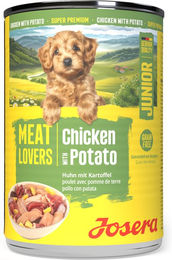 Josera Meat Lovers Junior Hundefutter Huhn und Ente Getreidefrei 6 x 400 g – Bild 1 von 2