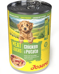Josera Meat Lovers Junior Hundefutter Huhn und Kartoffel getreidefrei 6x400g – Bild 1 von 2