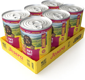 Produktbild von Josera Meat Lovers Junior Hundefutter Pure Beef Monoprotein 6x400g