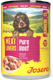 Josera Meat Lovers Junior Hundefutter Rind Getreidefrei Monoprotein 6 x 400 g – Bild 1 von 2
