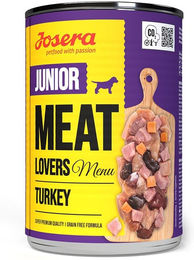 Josera Meat Lovers Junior Menu Pute Hund Welpe Stückchen in Sauce 6x400g getreidefrei - 6 x 400 g – Bild 1 von 3