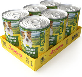Josera Meat Lovers Menü Hund Adult Huhn und Karotte Glutenfrei 6x400g – Bild 1 von 4
