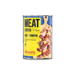 Produktbild von Josera Meat Lovers Menu Hundefutter Ente mit Kürbis für Adult mit hohem Fleischanteil 6x400g
