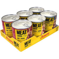 Produktbild von Josera Meat Lovers Menu Multipack Nassfutter für ausgewachsene Hunde mit Rind, Huhn und Ente 6 x 800 g - 6 x 800 g