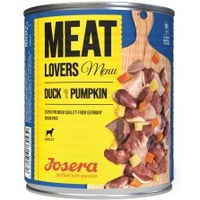 Produktbild von Josera Meat Lovers Menu Nassfutter für Hunde Adult Ente Huhn Rind 6x800 g Dose getreidefrei glutenfrei