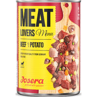 Produktbild von Josera Meat Lovers Menu Rind mit Kartoffel Hundefutter Nassfutter Adult Getreidefrei 6 x 400 g - 6 x 400 g