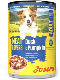 Josera Meat Lovers Nassfutter Ente und Kürbis für adulte Hunde getreidefrei 24 x 400 g – Bild 1 von 3
