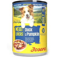 Produktbild von Josera Meat Lovers Nassfutter Ente und Kürbis für adulte Hunde getreidefrei 24 x 400 g