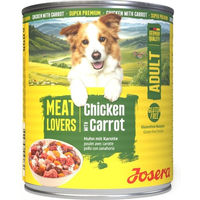 Produktbild von Josera Meat Lovers Nassfutter Huhn und Karotte für adulte Hunde glutenfrei 6 x 800 g
