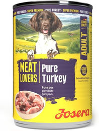 Josera Meat Lovers Nassfutter Pure Turkey für adulte Hunde mit Pute Monoprotein 6x400 g – Bild 1 von 3