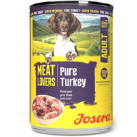 Produktbild von Josera Meat Lovers Nassfutter Pure Turkey für adulte Hunde mit Pute Monoprotein 6x400 g
