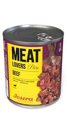 Josera Meat Lovers Pure Beef Nassfutter für ausgewachsene Hunde Rind in Sauce Getreidefrei 6 x 800 g - 6 x 800 g – Bild 1 von 5