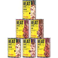 Produktbild von Josera Meat Lovers Pure Nassfutter für ausgewachsene Hunde Multipack 6 x 800 g mit hohem Fleischanteil und Sortenmix aus Rind, Lamm und Huhn - 6 x 800 g
