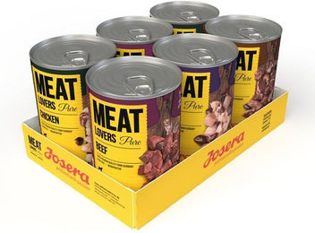 Josera Meat Lovers Pure Nassfutter für Hunde Adult Rind und Huhn Stückchen in Sauce hoher Fleischanteil 6x400g - 6 x 400 g – Bild 1 von 10