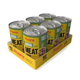 Josera Meatlovers Junior Menu Huhn Nassfutter für Welpen Stückchen in Sauce 6 x 400 g - 6 x 400 g – Bild 1 von 2