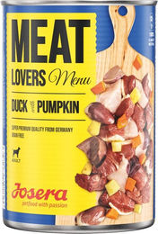 Josera Meatlovers Menu Hund Ente mit Kürbis Stückchen in Sauce getreidefrei glutenfrei 6 x 400 g - 6 x 400 g – Bild 1 von 5