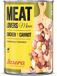Josera Meatlovers Menu Hund Huhn mit Karotten Stückchen in Sauce 6 x 400 g glutenfrei - 6 x 400 g – Bild 1 von 3