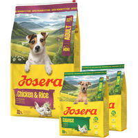Produktbild von Josera Mini Adult Hundefutter Huhn und Reis glutenfrei für kleine Hunderassen 10 kg plus 2x 900g gratis