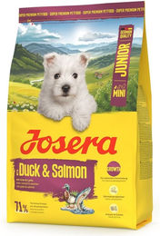 Josera Mini Junior Hundetrockenfutter Ente und Lachs glutenfrei 3 kg – Bild 1 von 8