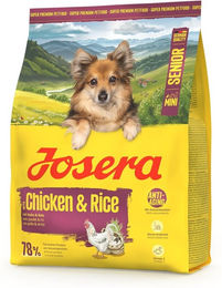 Josera Mini Senior Hundetrockenfutter Huhn & Reis glutenfrei mit niedrigem Phosphorgehalt 900g - 900 g – Bild 1 von 10