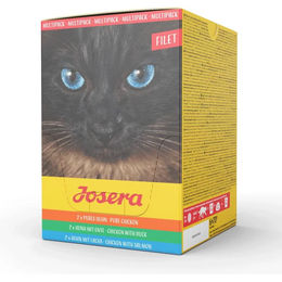 Josera Multipack Filet Katzen Nassfutter Adult Getreidefrei Huhn Ente Lachs 6 x 70 g - 6 x 70 g – Bild 1 von 12